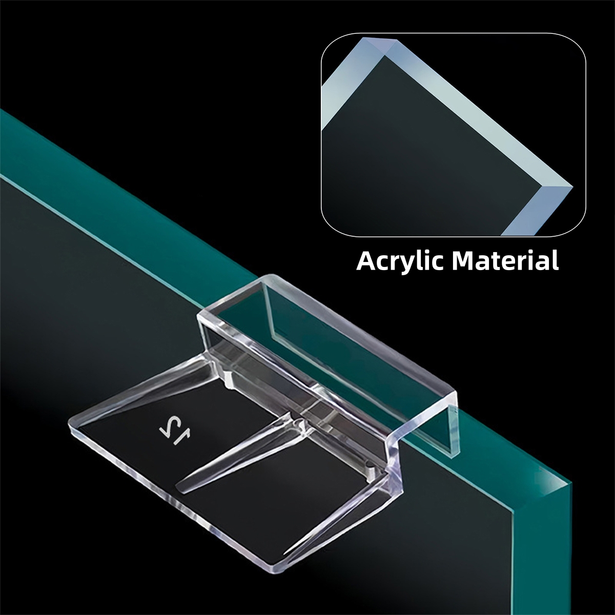 10Pcs Transparent Acrylic Fish - Aquarium Plant Holder 评论和价格
