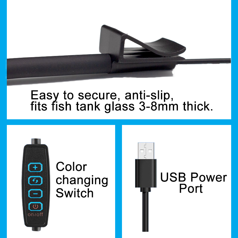 USB Aquarium LED Lamp Fish Tan - Aquarium Plant Light Spectrum 评论和价格