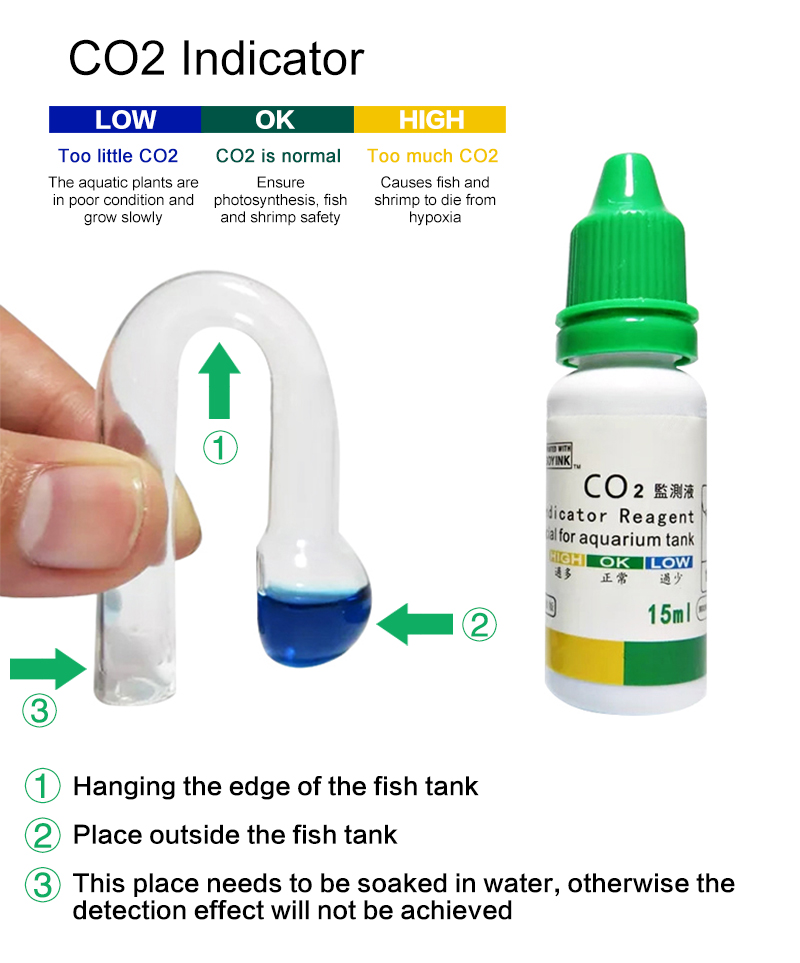 Aquarium CO2 Indicator Solutio - Aquarium Plant Nutrients 评论和价格