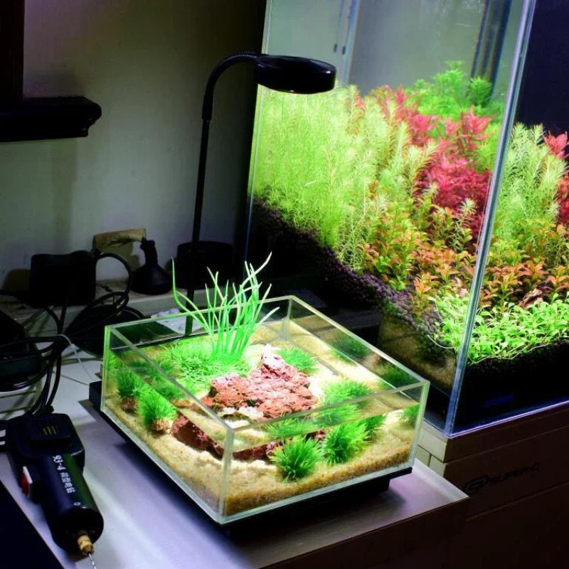 Mini LED Aquarium Light With B - Aquarium Plant Growth 评论和价格