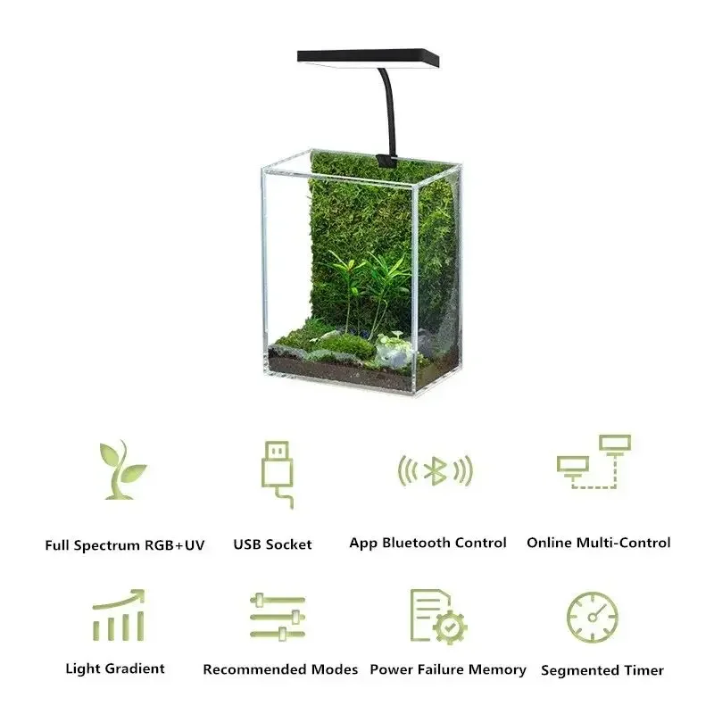 WEEK AQUA Mag Pro USB Nano Aqu - Aquarium Plant Light Spectrum 评论和价格