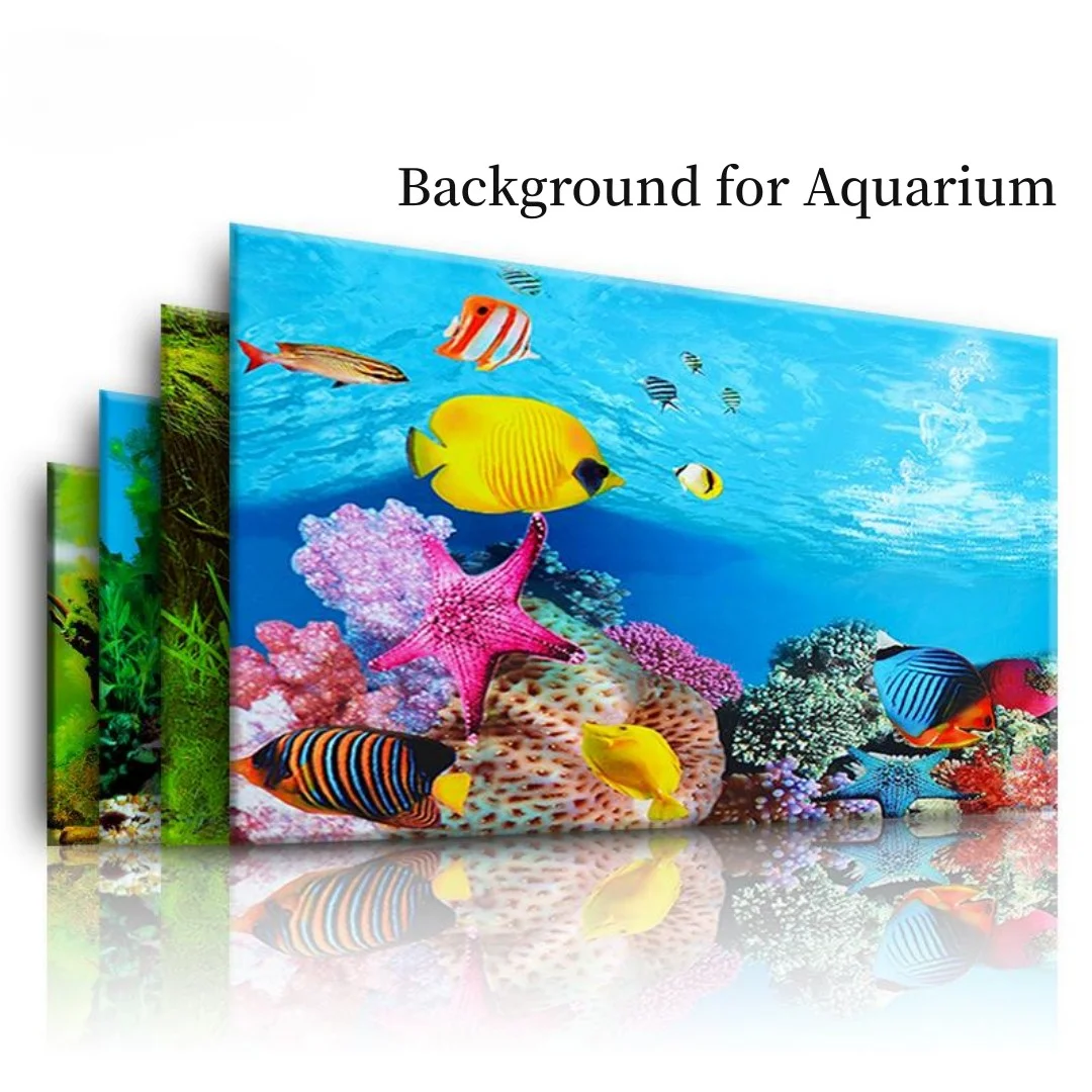 Background Aquarium 3D Sticker - Aquarium Plant Design 评论和价格