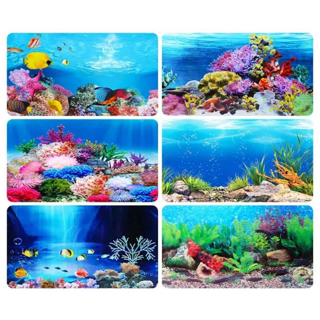 Background Aquarium 3D Sticker - Aquarium Plant Design 评论和价格