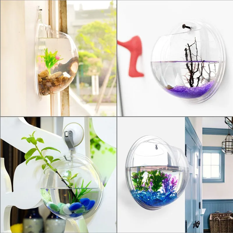 Transparent acrylic hanging wa - Aquarium Plant Design 评论和价格