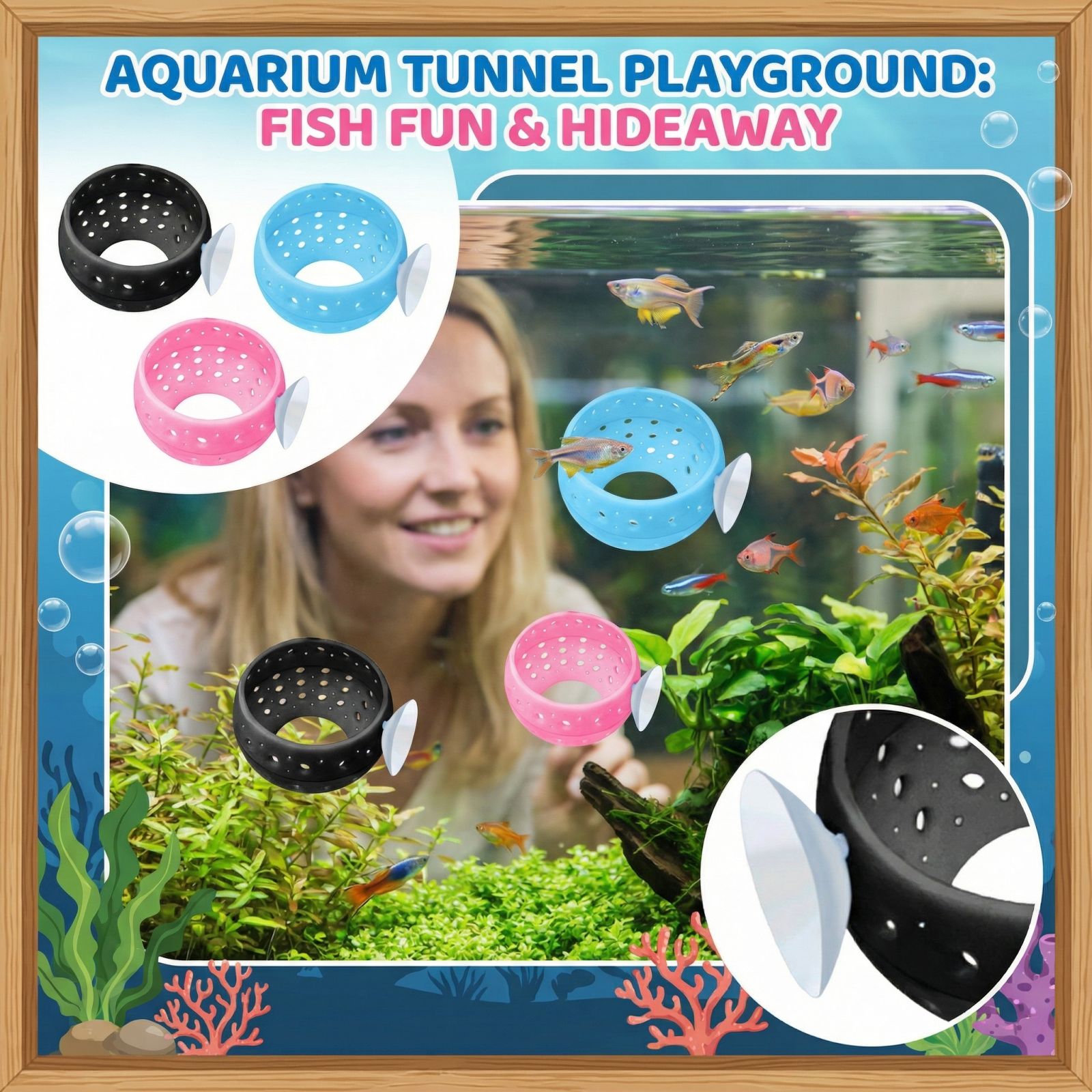 Betta Bulb Hide Tunnel Aquariu - Aquarium Plant Design 评论和价格