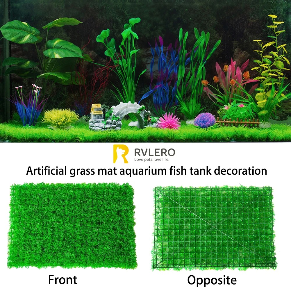 Artificial Grass Lawn Aquarium - Aquarium Plant Design 评论和价格