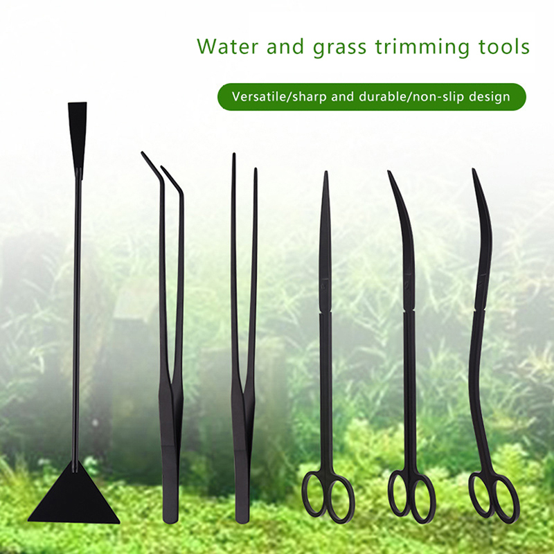 4/5/6PCS Stainless Steel Aquar - Planted Aquarium Maintenance Kit 评论和价格